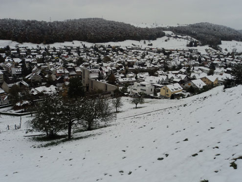 Blick vom Süssenberg auf Bubendorf